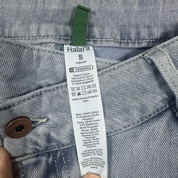 Halara Flex Denim Crossover Jeans S NWT Light Wash - Picture 2 of 4